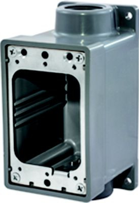 HUBBELL HBL6083 WATERTIGHT FD BOX 3/4" GRAY