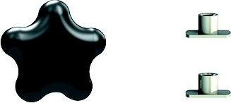 CAREFREE OF COLORADO R00486 BLK KNOB WITH T-SERT