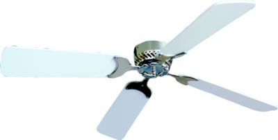 LASALLE BRISTOL (BRISTOL PRODS) 410TSDC36BNWH CEILING FAN-BRUSHED NIC/WH 36"