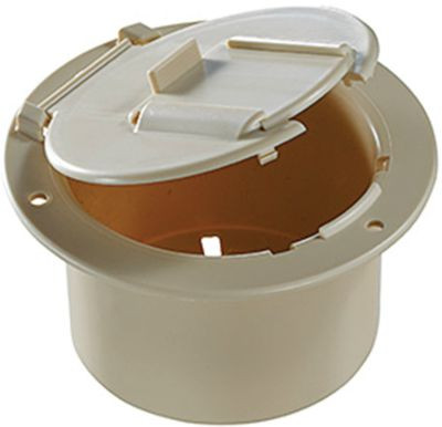 RV DESIGNER B132 LOW PROF CABLE HATCH ROUND CW