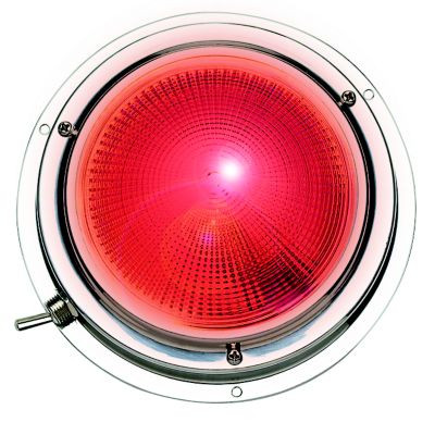 SEACHOICE 06651 RED/WHITE DOME LIGHT - 5"