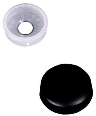 RV DESIGNER H603 SCREW COVER-BLK. (PACK OF 14)