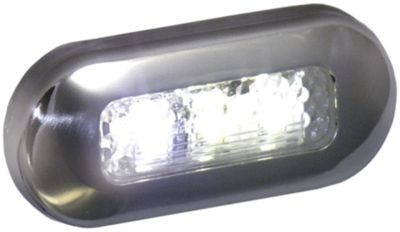 T-H MARINE LED51825DP LED OBLONG COURTESY WHT-SS BEZ