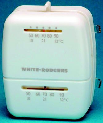 WHITE RODGERS M100 UNIV. HEAT/COOL T-STAT WHITE