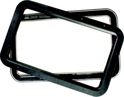 JR PRODUCTS 11021 DELUXE DOOR WINDOW FRAME BLK