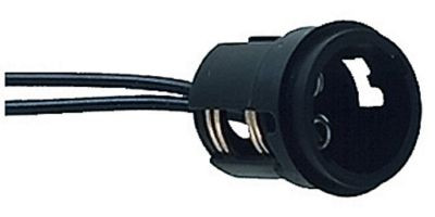 PERKO 0024DP2 D.C. BAY SOCKET W/60  PIGTAIL