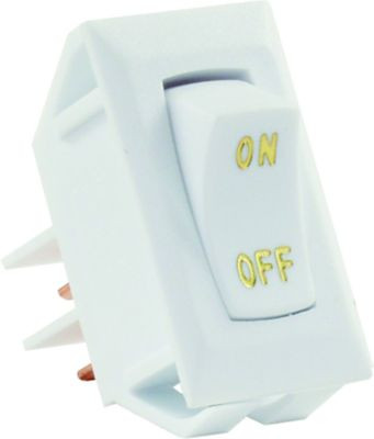 JR PRODUCTS 12585 LABELED 12V ON/OFF SWITCH WHT