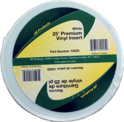 JR PRODUCTS 10025 25' PREMIUM VINYL WHT