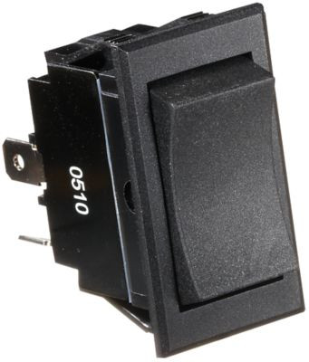 RV DESIGNER S221 SWITCH-ROCKER 20A 4-TERM BLACK