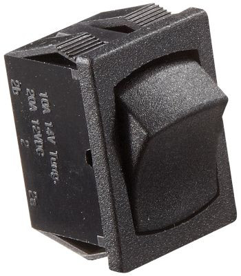 RV DESIGNER S431 SWITCH-ROCKER 10A ON-OFF BLACK