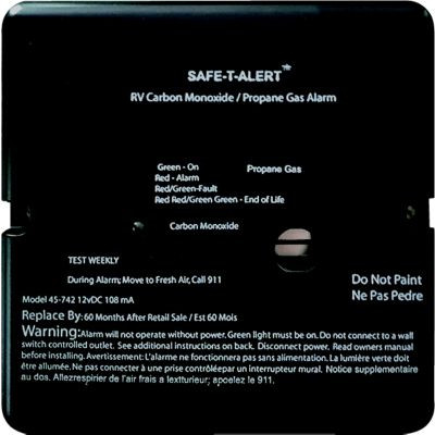 MTI INDUSTRIES 45-742-BL ALARM-12V FLUSH MNT LP-CO BLK