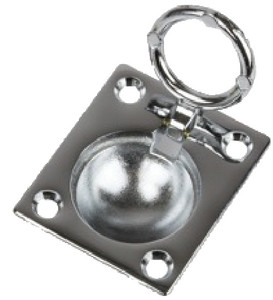 SEA-DOG LINE 222410-1 CHROME BRASS RING PULL(LARGE)