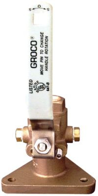 GROCO FBV-2500 TRI-FLANGE SEACOCK 2-1/2IN