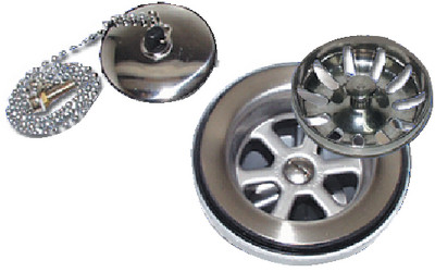 SCANDVIK 10313P SINK DRAIN 1.5IN OUTLET