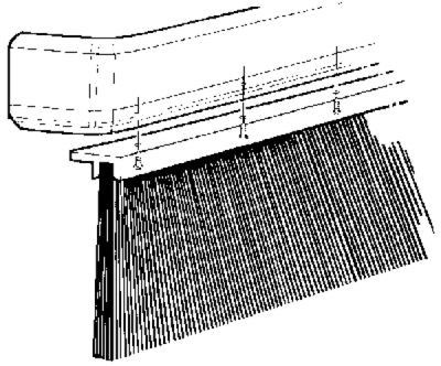 INDUSTRIAL BRUSH CO 341016 DIRT SKIRT 16IN