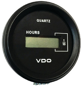 VDO 50-15271 HOURMETER BLK/BLK