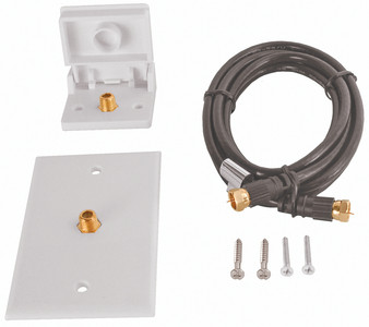 RV DESIGNER T201 TV HOOK UP KIT-WHITE