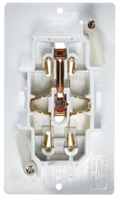 RV DESIGNER S811 WHT DUAL OUTLET W/COV-PLATE