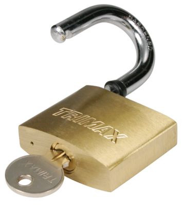 TRIMAX LOCKS TPB1137 SOLID BRASS LOCKING SHACKLE