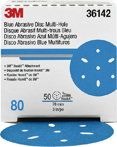3M 36172 DISC HOOKIT BLUE 6IN 80 50/BX