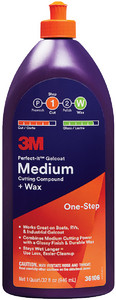 3M 051131-36106 GELCOAT MED CUT COMPND-WAX QT