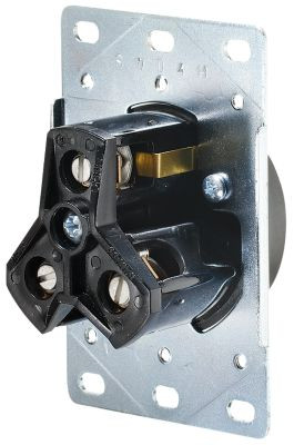 RV DESIGNER S971 FLUSH RECP IN PLATE 30AMP