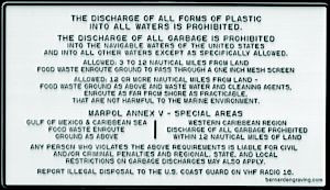 BERNARD ENGRAVING P227 ILLEGAL DUMPING PLAQUE
