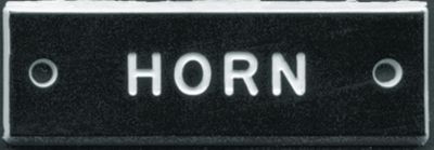 BERNARD ENGRAVING IP009 NAMEPLATE-HORN PKG/5