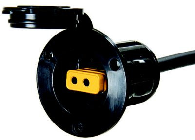 MINN KOTA 1903012 FLUSH MOUNT POWER PORT BLACK