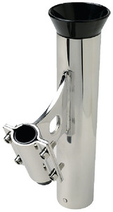 SEACHOICE 89141 VERT MNT SS CLAMP ON ROD HLDR