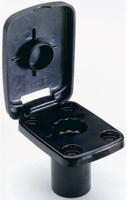 ATTWOOD MARINE 5022-7 ROD HOLDER FLUSH MOUNT BLACK