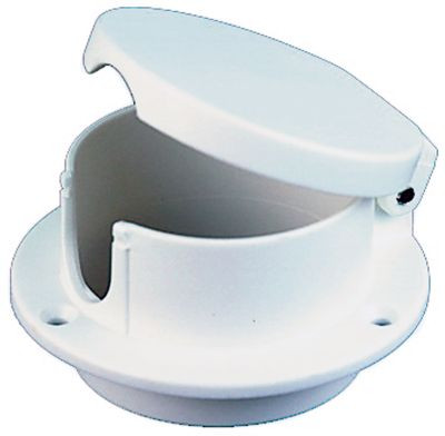 PERKO 1057DP0WHT WHITE PLASTIC ROPE DECK PIPE