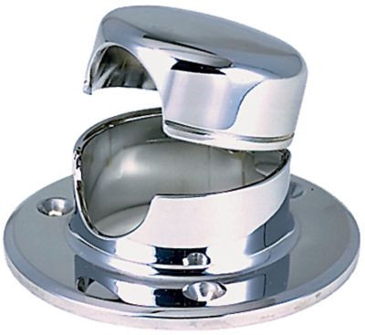PERKO 0757DP0CHR ROPE DECK PIPE W/HINGED COVER