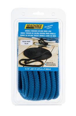 SEACHOICE 40391 DBL BRD DOCK LINE-BLU-1/2"X25'