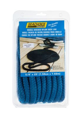 SEACHOICE 40451 DBL BRD DOCK LINE-BLU-5/8"X25'