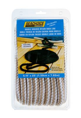SEACHOICE 40051 DBL BRD DOCK LINE-G/W-5/8"X25'