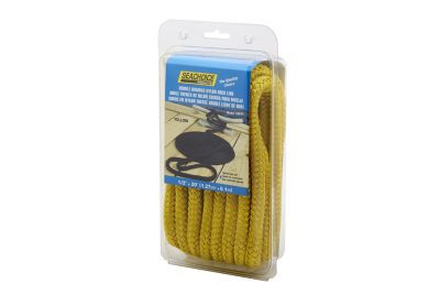 SEACHOICE 39911 DBL BRD DOCK LINE-YLW-1/2"X20'