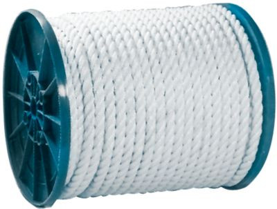 SEACHOICE 40810 TWIST NYLON ROPE-WHT-1/2X600