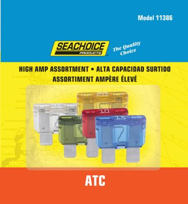 SEACHOICE SC11386 5PC HIGH AMP ATC BLADE FUSES