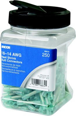 ANCOR 309101 16-14 AWG HS BUTT CON 250 PK