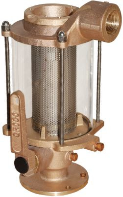 GROCO BVS-1250 SEACOCK/STRAINER COMBO 1-1/4"