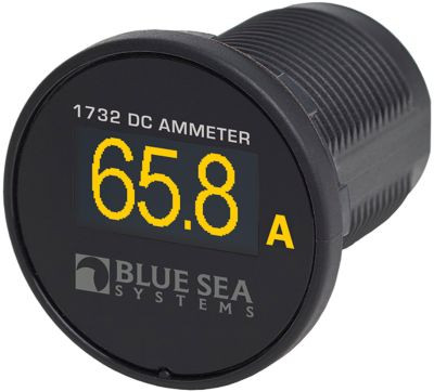 BLUE SEA SYSTEMS 1732-BSS METER MINI OLED DC AMPS