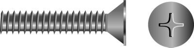 SEACHOICE RP-SC4847 5/16-18X3 1/2 PHL FLT M/S SS10
