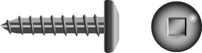 SEACHOICE RP-SC3661 #8X3/4 SQR PAN SMS SS 100/BG