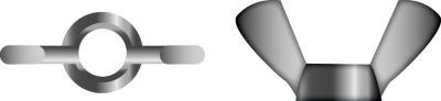 SEACHOICE RP-MP1371SC 10-24 WING NUT 2/BG