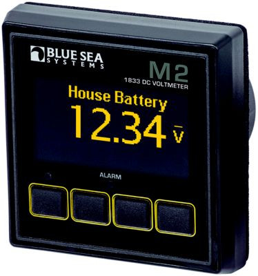 BLUE SEA SYSTEMS 1833-BSS MONITOR M2 OLED DC VOLTAGE