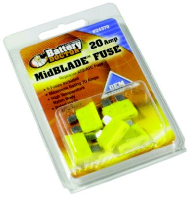 WIRTHCO 24370 FUSE ATO/ATC BLADE 20A 5/PK