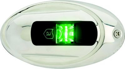 ATTWOOD MARINE NV4012SSG-7 LED SIDE LT-VT MT OVAL STBD SS