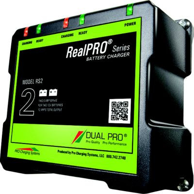 DUAL PRO RS2 12 AMP BATTERY CHARGER 12V/24V