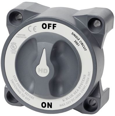 BLUE SEA SYSTEMS 3001-BSS SWITCH BATTERY HD ON/OFF W/AFD